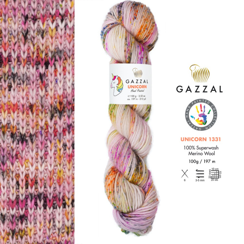 Купить пряжу GAZZAL Unicorn цвет 1331 производства фабрики GAZZAL