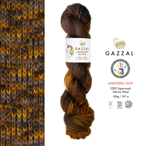 Купить пряжу GAZZAL Unicorn цвет 1339 производства фабрики GAZZAL