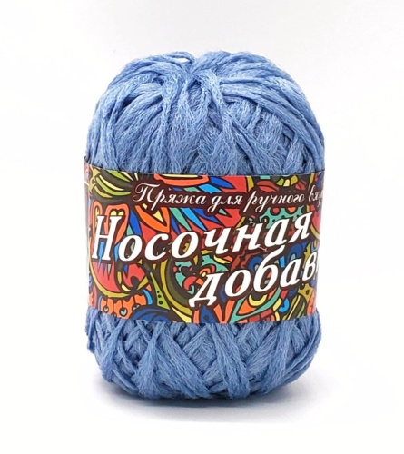 Купить пряжу ЛАМА УРАЛ Носочная добавка цвет 37-Синий производства фабрики ЛАМА УРАЛ
