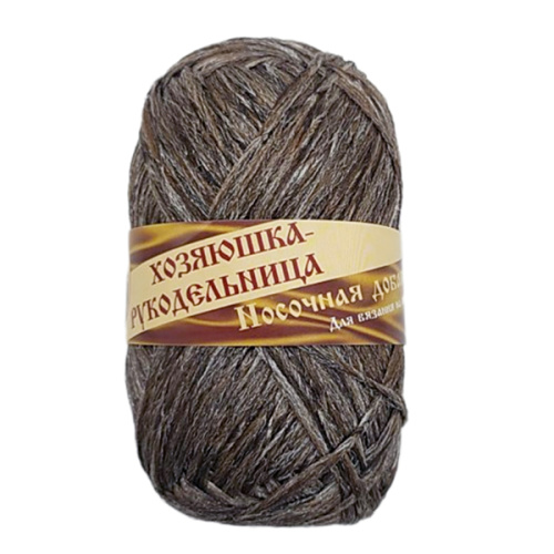 Купить пряжу ЛАМА УРАЛ Носочная добавка цвет Коричневый блеск производства фабрики ЛАМА УРАЛ