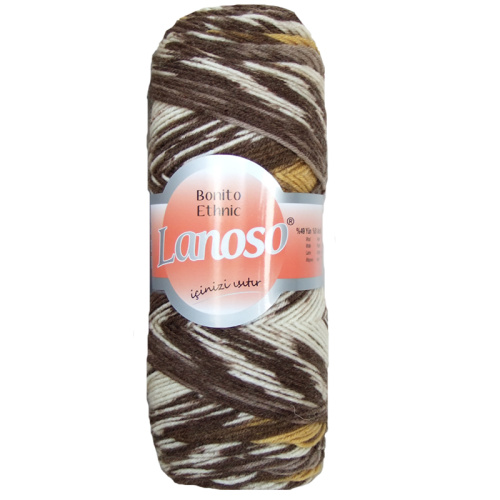 Купить пряжу LANOSO BONITO ETHNIC цвет 1217 производства фабрики LANOSO
