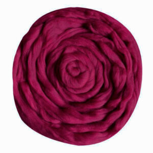 Купить пряжу ТРОИЦКАЯ Гребенная лента цвет 175-Винный производства фабрики ТРОИЦКАЯ