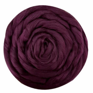 Купить пряжу ТРОИЦКАЯ Гребенная лента цвет 191-Ежевика производства фабрики ТРОИЦКАЯ