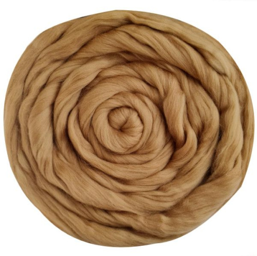 Купить пряжу ТРОИЦКАЯ Гребенная лента цвет 258-Беж производства фабрики ТРОИЦКАЯ