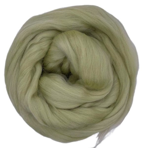 Купить пряжу ТРОИЦКАЯ Гребенная лента цвет 3174-Светлая фисташка производства фабрики ТРОИЦКАЯ