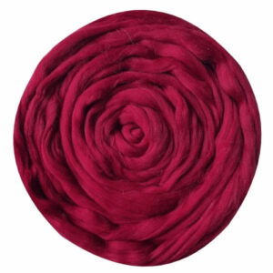 Купить пряжу ТРОИЦКАЯ Гребенная лента цвет 363-Св.вишня производства фабрики ТРОИЦКАЯ