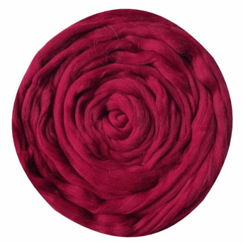 Купить пряжу ТРОИЦКАЯ Гребенная лента цвет 363-Св.вишня производства фабрики ТРОИЦКАЯ