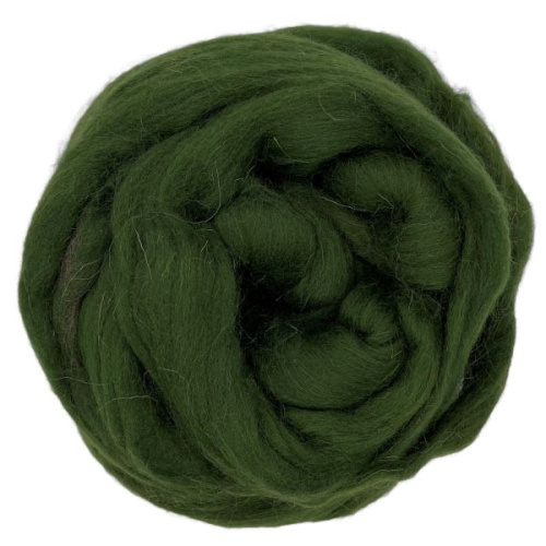 Купить пряжу ТРОИЦКАЯ Гребенная лента цвет 434-Зелёный производства фабрики ТРОИЦКАЯ