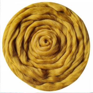 Купить пряжу ТРОИЦКАЯ Гребенная лента цвет 447-Горчица производства фабрики ТРОИЦКАЯ