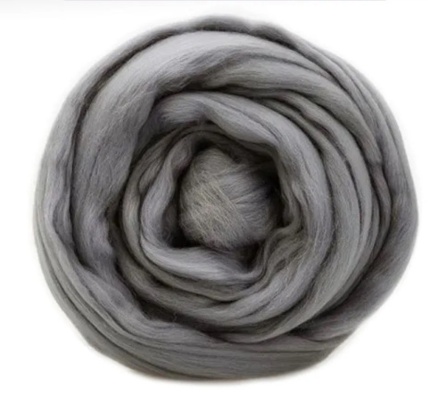 Купить пряжу ТРОИЦКАЯ Гребенная лента цвет 48-Серый производства фабрики ТРОИЦКАЯ