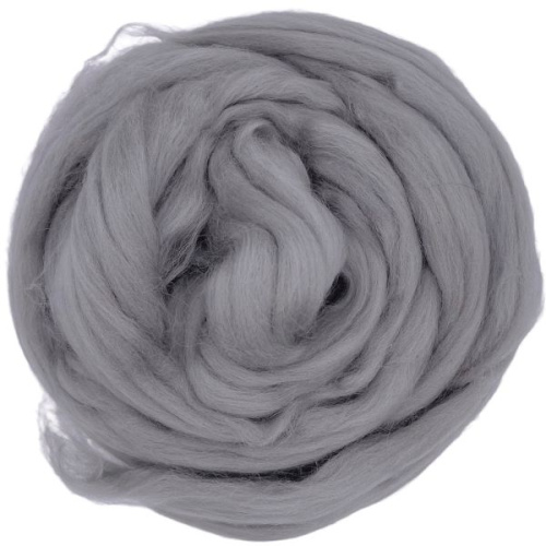 Купить пряжу ТРОИЦКАЯ Гребенная лента цвет 59-Мышонок производства фабрики ТРОИЦКАЯ