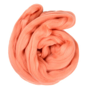 Купить пряжу ТРОИЦКАЯ Гребенная лента цвет 97-Апельсин производства фабрики ТРОИЦКАЯ