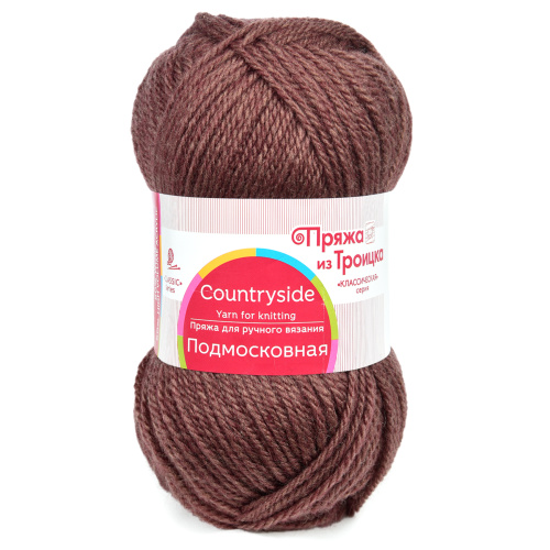 Купить пряжу ТРОИЦКАЯ Подмосковная цвет 173-Грильяж производства фабрики ТРОИЦКАЯ