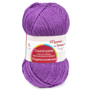 Купить пряжу ТРОИЦКАЯ Подмосковная цвет 183-Пур-пур производства фабрики ТРОИЦКАЯ