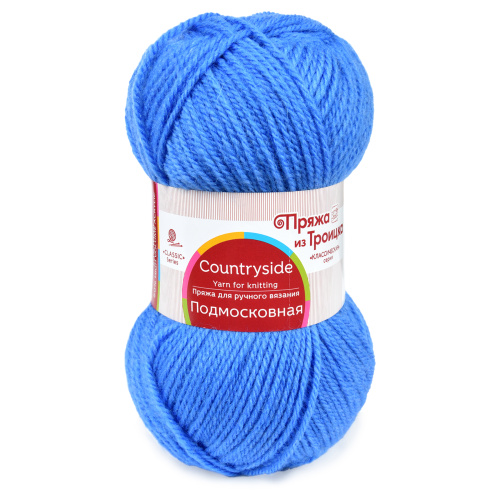Купить пряжу ТРОИЦКАЯ Подмосковная цвет 520-Голубая-пролеска производства фабрики ТРОИЦКАЯ
