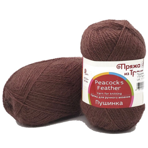 Купить пряжу ТРОИЦКАЯ Пушинка цвет 173-Грильяж производства фабрики ТРОИЦКАЯ