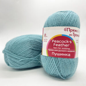 Купить пряжу ТРОИЦКАЯ Пушинка цвет 752-Дымчато-бирюзовый производства фабрики ТРОИЦКАЯ