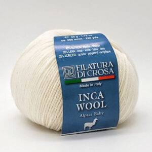 Купить пряжу FILATURA DI CROSA INCA WOOL цвет 02 производства фабрики FILATURA DI CROSA