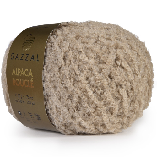 Купить пряжу GAZZAL Alpaca Boucle цвет 124 производства фабрики GAZZAL