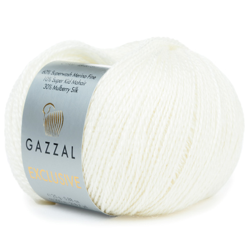 Купить пряжу GAZZAL Exclusive цвет 9909 производства фабрики GAZZAL