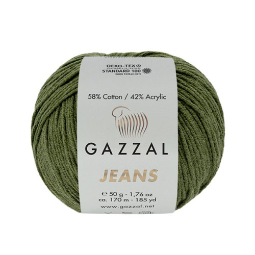 Купить пряжу GAZZAL Jeans цвет 1129 производства фабрики GAZZAL