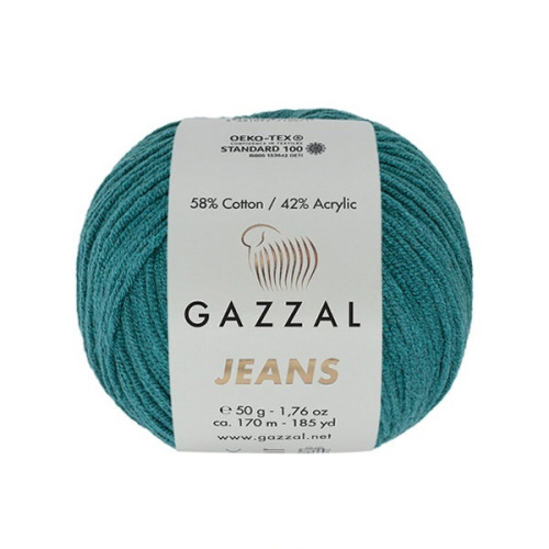 Купить пряжу GAZZAL Jeans цвет 1130 производства фабрики GAZZAL