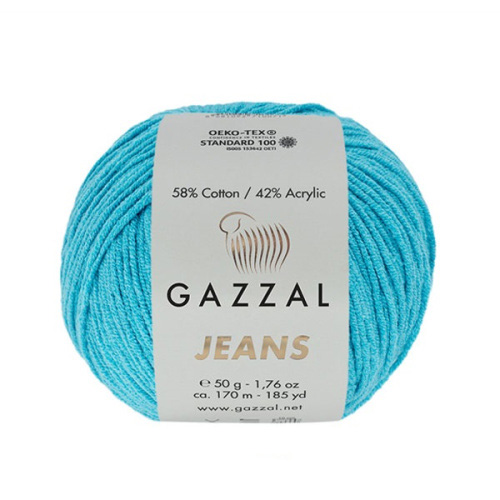 Купить пряжу GAZZAL Jeans цвет 1132 производства фабрики GAZZAL