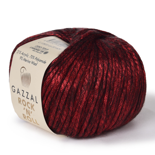 Купить пряжу GAZZAL Rock "N" Roll цвет 12833 производства фабрики GAZZAL