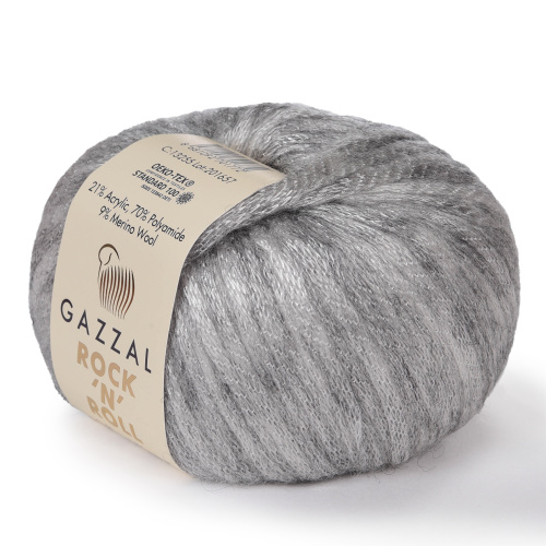Купить пряжу GAZZAL Rock "N" Roll цвет 13255 производства фабрики GAZZAL