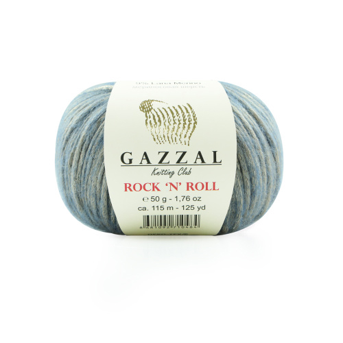 Купить пряжу GAZZAL Rock "N" Roll цвет 13478 производства фабрики GAZZAL