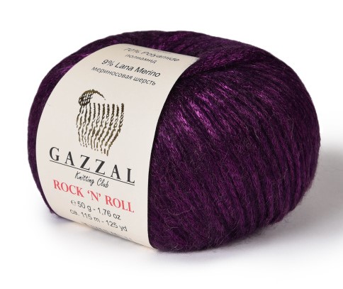 Купить пряжу GAZZAL Rock "N" Roll цвет 13911 производства фабрики GAZZAL