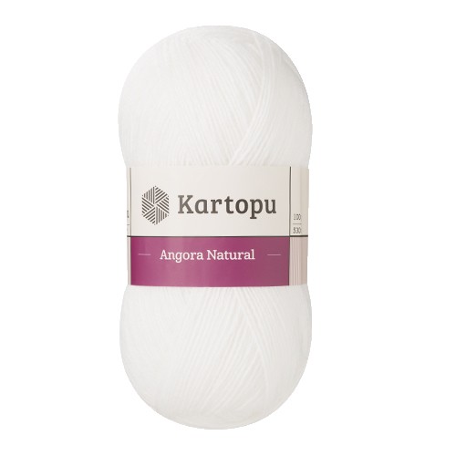 Купить пряжу KARTOPU ANGORA NATURAL цвет K010 производства фабрики KARTOPU