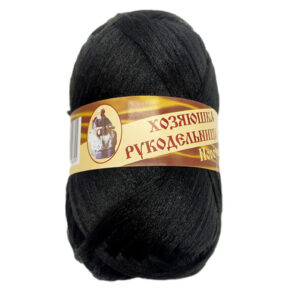 Купить пряжу ЛАМА УРАЛ Носочная добавка цвет Черный производства фабрики ЛАМА УРАЛ