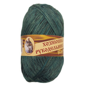 Купить пряжу ЛАМА УРАЛ Носочная добавка цвет Зеленый производства фабрики ЛАМА УРАЛ