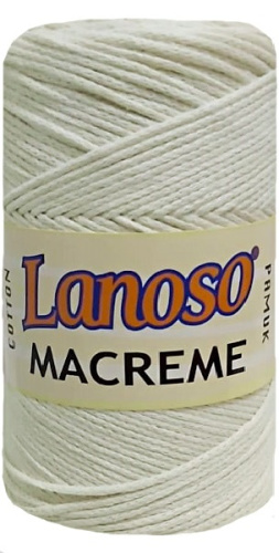 Купить пряжу LANOSO MACRAME COTTON цвет 901 производства фабрики LANOSO