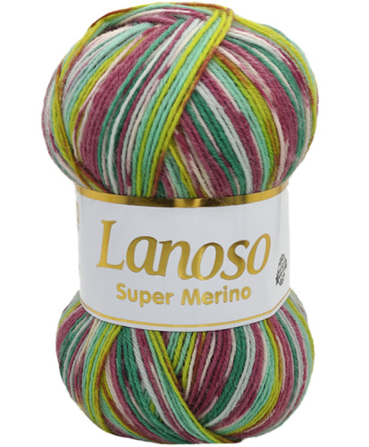 Купить пряжу LANOSO SUPER MERINO цвет 600 производства фабрики LANOSO