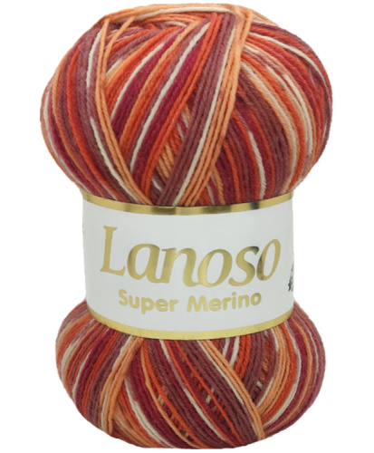 Купить пряжу LANOSO SUPER MERINO цвет 607 производства фабрики LANOSO