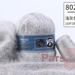 Купить пряжу Menca Пух Норки Синяя Этикетка цвет 802 производства фабрики Menca