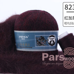 Купить пряжу Menca Пух Норки Синяя Этикетка цвет 823 производства фабрики Menca