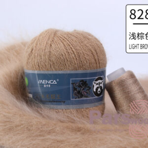 Купить пряжу Menca Пух Норки Синяя Этикетка цвет 828 производства фабрики Menca