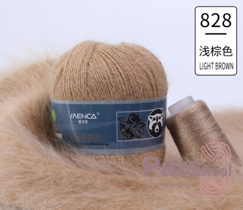 Купить пряжу Menca Пух Норки Синяя Этикетка цвет 828 производства фабрики Menca