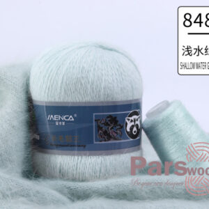 Купить пряжу Menca Пух Норки Синяя Этикетка цвет 848 производства фабрики Menca