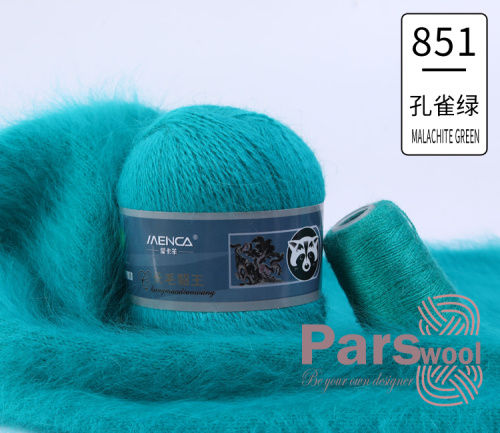 Купить пряжу Menca Пух Норки Синяя Этикетка цвет 851 производства фабрики Menca