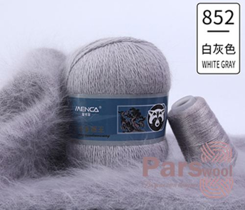 Купить пряжу Menca Пух Норки Синяя Этикетка цвет 852 производства фабрики Menca