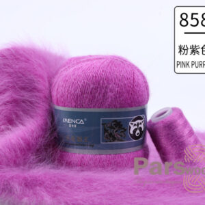 Купить пряжу Menca Пух Норки Синяя Этикетка цвет 858 производства фабрики Menca