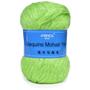 Купить пряжу Menca Sequins Mohair Yarn цвет 17 производства фабрики Menca