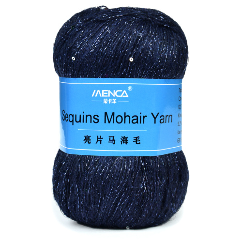 Купить пряжу Menca Sequins Mohair Yarn цвет 19 производства фабрики Menca