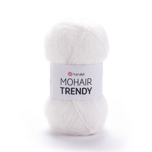Купить пряжу MOHAIR TRENDY цвет 101 производства фабрики