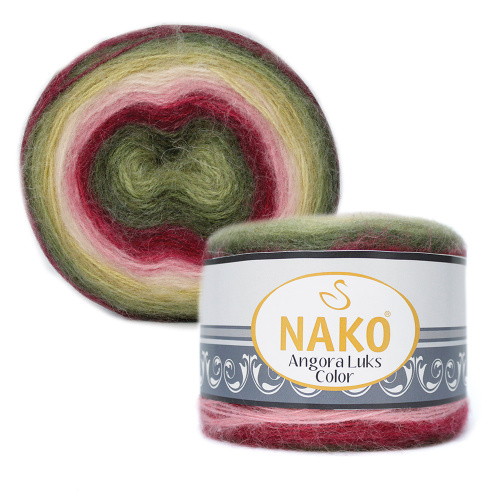 Купить пряжу NAKO ANGORA LUKS COLOR цвет 81909 производства фабрики NAKO