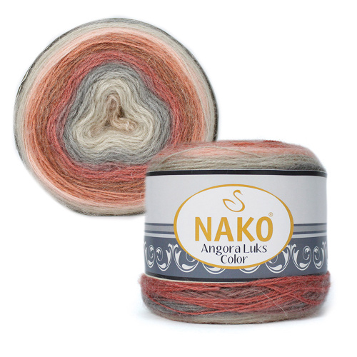 Купить пряжу NAKO ANGORA LUKS COLOR цвет 81913 производства фабрики NAKO